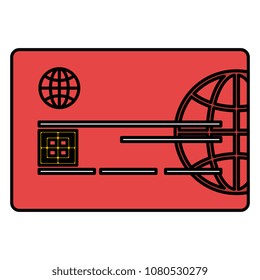 credit card isolated icon