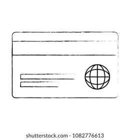 credit card isolated icon
