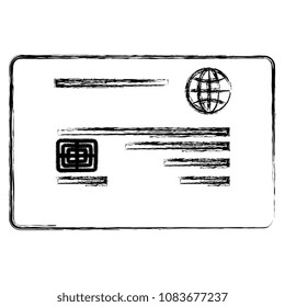 credit card isolated icon