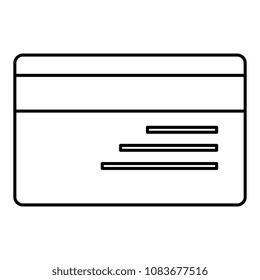 credit card isolated icon