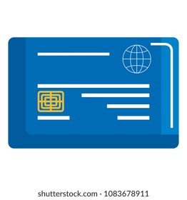 credit card isolated icon