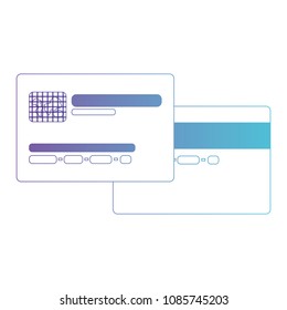credit card isolated icon