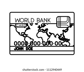 credit card isolated icon