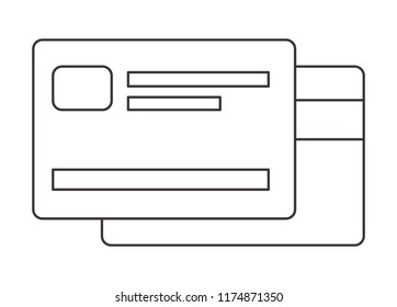 credit card isolated icon