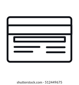 credit card isolated icon