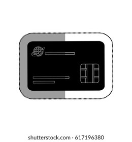 credit card isolated icon