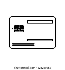 credit card isolated icon