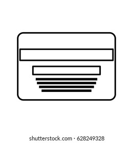 credit card isolated icon