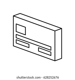 credit card isolated icon
