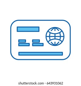 credit card isolated icon