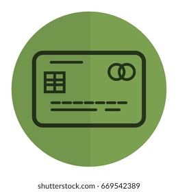 credit card isolated icon