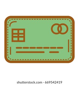 credit card isolated icon