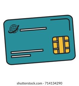 credit card isolated icon