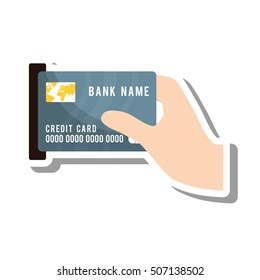 credit card isolated icon vector illustration design