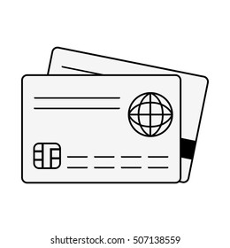 credit card isolated icon vector illustration design