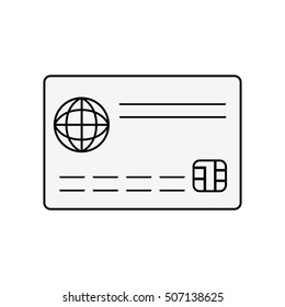 credit card isolated icon vector illustration design