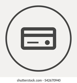 a credit card isolated minimal single flat linear icon in color. Money line vector icon for websites and mobile minimalistic flat design.
