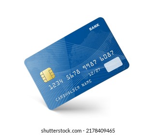 Credit card isolated on white background. Vector illustration ready to use for your design. EPS10.	