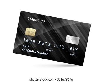 credit card isolated on white background vector - Shutterstock ID 321679676