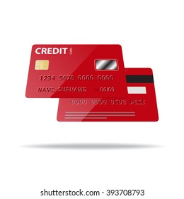 Credit Card isolated on white background vector