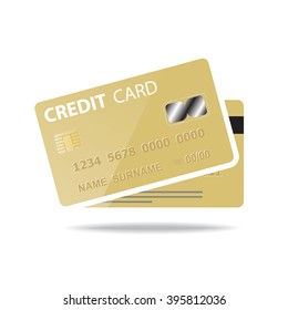 Credit Card isolated on white background vector