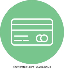 Tarjeta de crédito Isoled Vector icono que puede modificar o editar fácilmente

