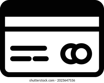Tarjeta de crédito Isoled Vector icono que puede modificar o editar fácilmente
