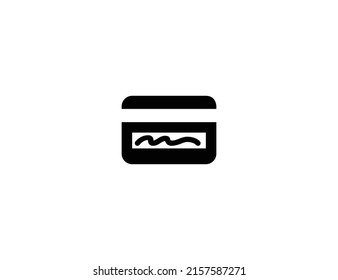 Credit Card isolated vector illustration icon. Bank Card emoji illustration icon