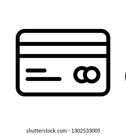 credit card line icon
