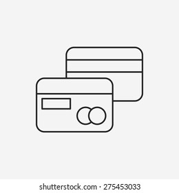 credit card line icon