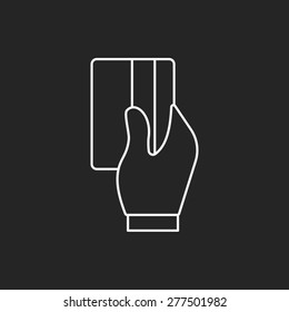 credit card line icon
