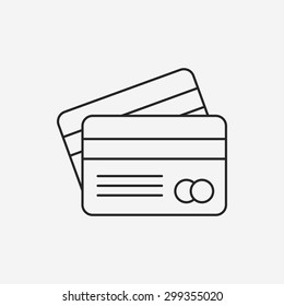 credit card line icon