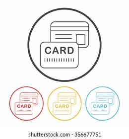 credit card line icon