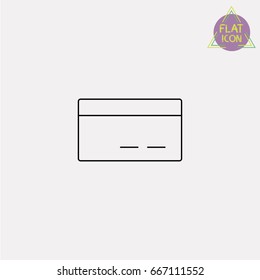 credit card line icon