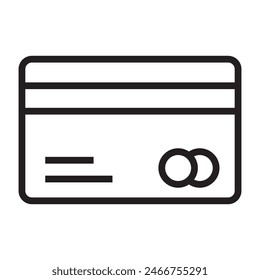 Credit Card line icon. vector illustration.