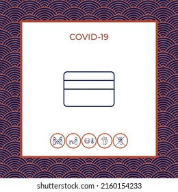 Credit card line icont - elements for your design