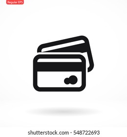 credit card line vector icon
