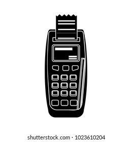 credit card machine flat icon