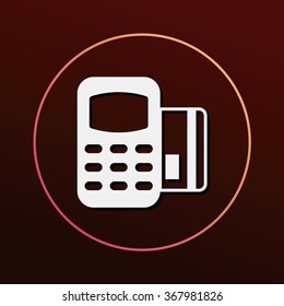 Credit card machine icon