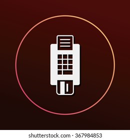 Credit card machine icon