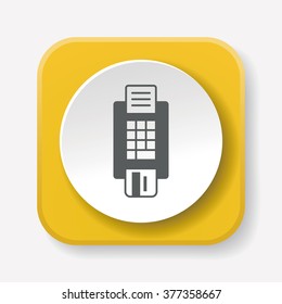 Credit card machine icon