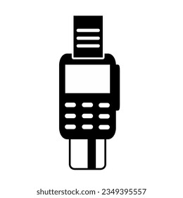Icono de máquina de tarjeta de crédito. Aislar sobre fondo blanco.