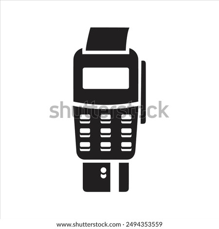 Credit card machine icon. POS terminal icon. Point of sale terminal. Payment Machine icon