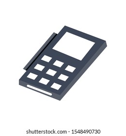 Credit card machine icon. vector graphics