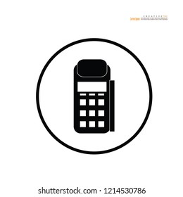 Credit card machine.vector illustration.