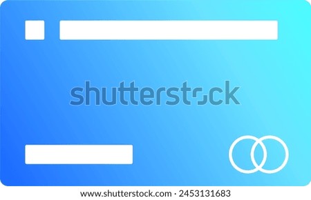 Credit card Master card Visa card Vector Illustration