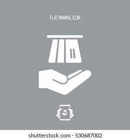 Credit card - Minimal flat vector icon