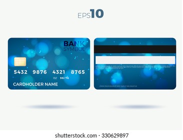 credit card modern design