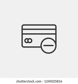 Credit Card Modern Simple Vector Icon