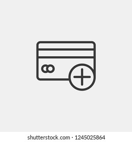 Credit Card Modern Simple Vector Icon